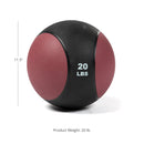 Scratch and Dent - 20 LB Rubber Medicine Ball - FINAL SALE