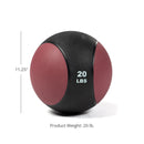 Scratch and Dent - 20lb Rubber Medicine Ball - FINAL SALE