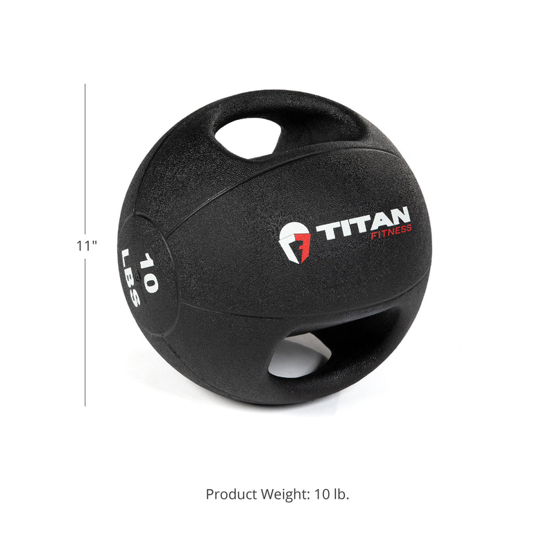 10 LB Dual Grip Medicine Ball