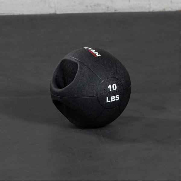 Scratch and Dent, 10 LB Dual Grip Medicine Ball