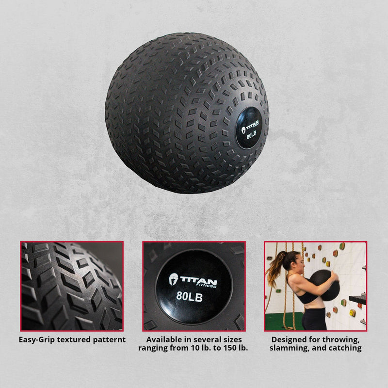 Scratch and Dent - 80 lb. Rubber Tread Slam Ball - FINAL SALE