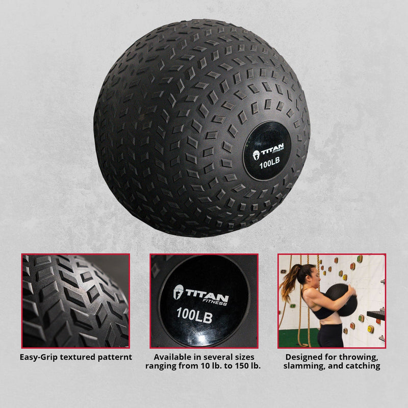 Scratch and Dent - 100 lb. Rubber Tread Slam Ball - FINAL SALE