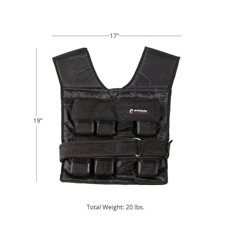 Scratch and Dent - Adjustable Weighted Vest 20 LB - FINAL SALE