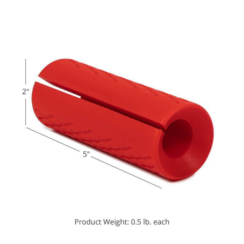 2" Red Weight Bar Grips