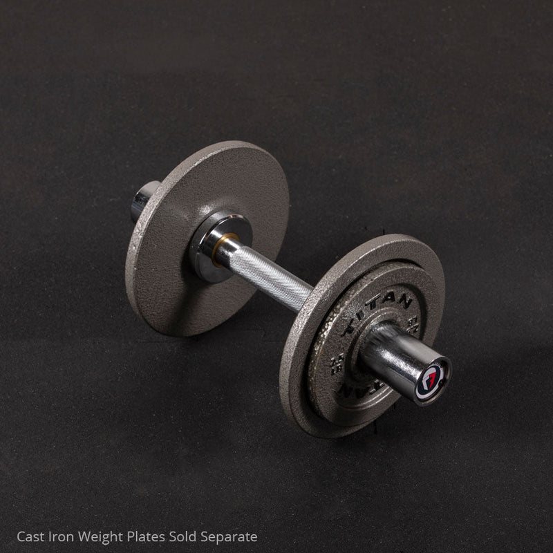 Scratch and Dent - Loadable 15" Olympic Dumbbell Handle (Single) - FINAL SALE