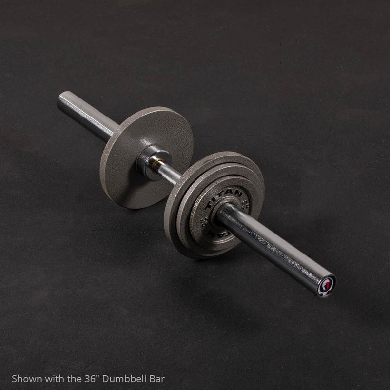 Scratch and Dent - Pair of Loadable 20" Olympic Dumbbell Handle - FINAL SALE