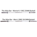 Scratch and Dent - The Atlas Bar - Men's 20KG Barbell - FINAL SALE