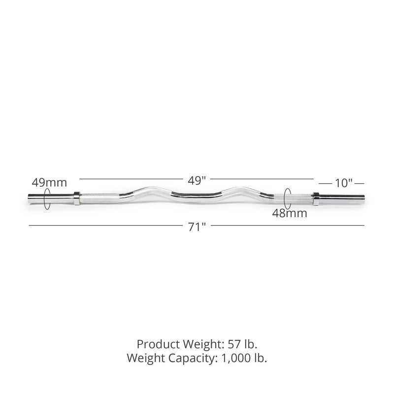 Rackable EZ Curl Fat Bar