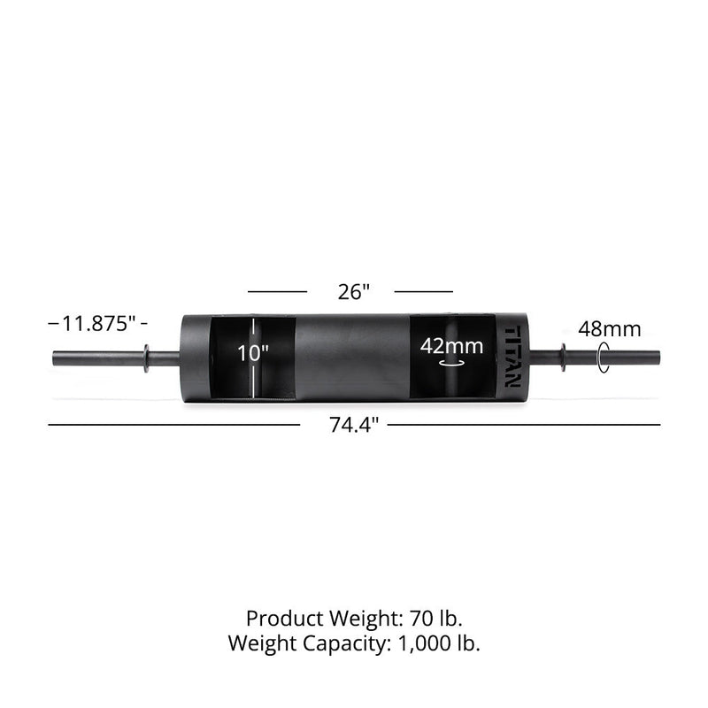 Scratch and Dent, 10-in Rackable Strongman Log Bar