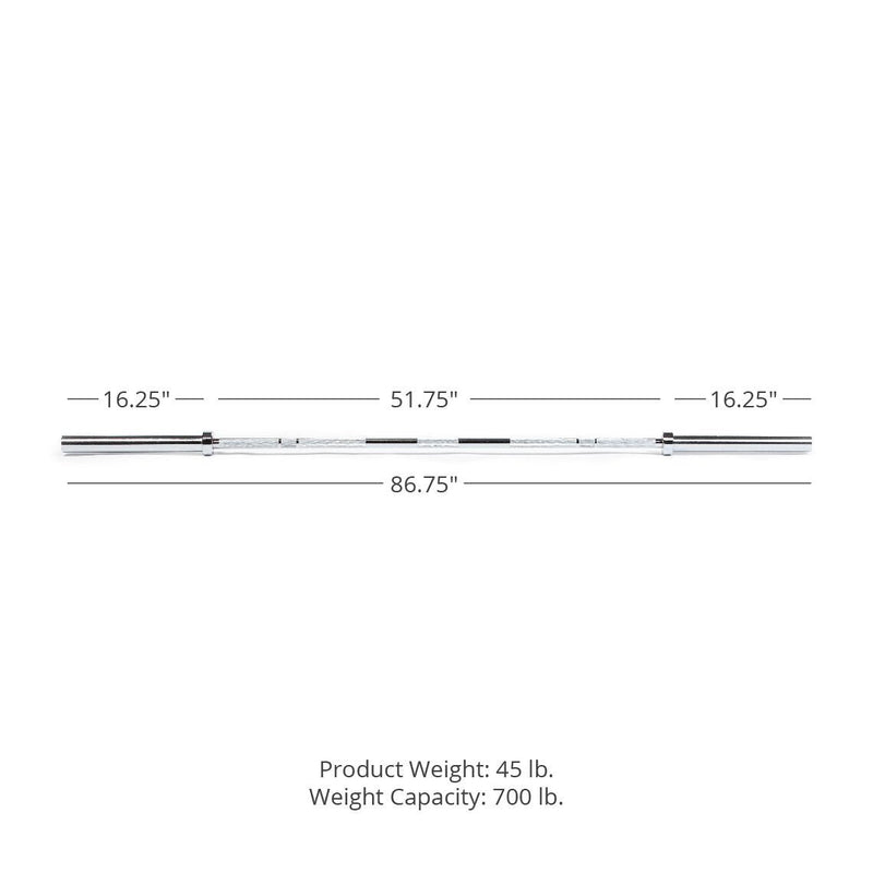 Scratch and Dent - Economy Olympic Bar – 84-in - FINAL SALE