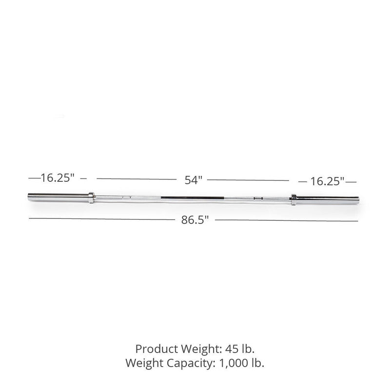 Scratch and Dent - Regular Bar – 20KG Chrome - FINAL SALE