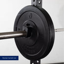 Scratch and Dent - Olympic Rubber Bumper Plates | Black | 35 LB Single - FINAL SALE