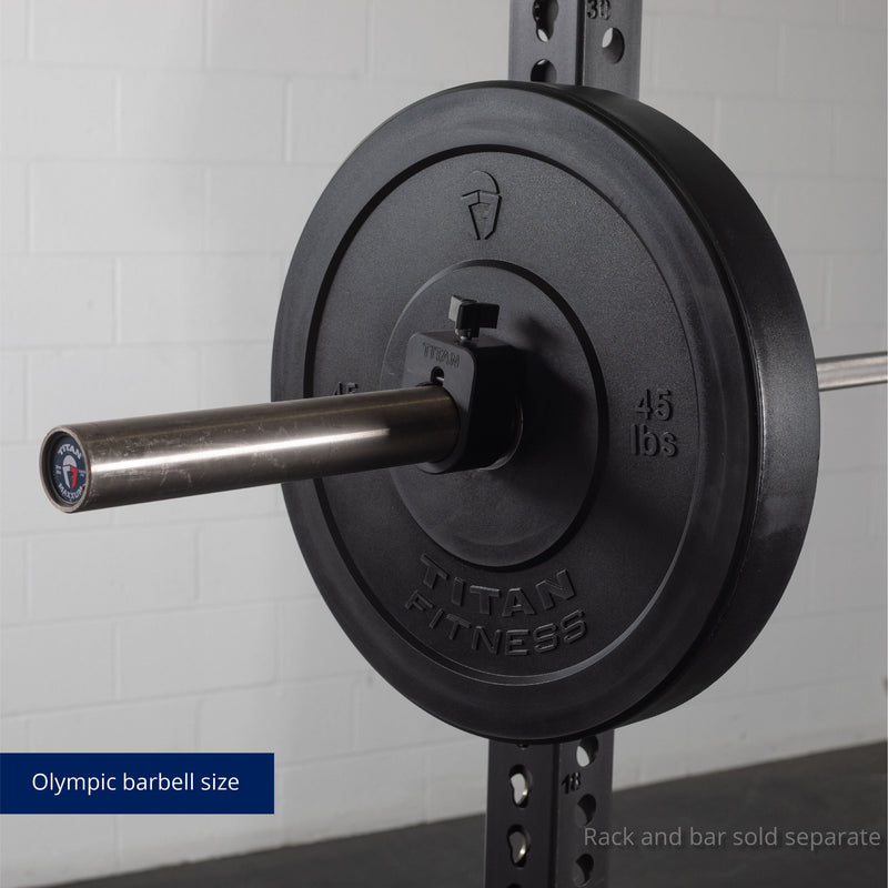 Scratch and Dent - Olympic Rubber Bumper Plates | Black | 45 LB Single - FINAL SALE