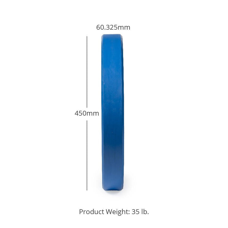 Scratch and Dent - Olympic Rubber Bumper Plates | Color | 35 LB Single - FINAL SALE