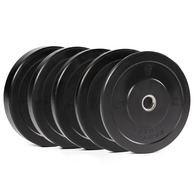 SCRATCH AND DENT - 260 LB Set Economy Black Bumper Plates - FINAL SALE