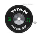 Scratch and Dent - Elite Olympic Bumper Plates | Black | 25 LB Pair - FINAL SALE