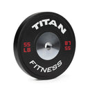 Scratch and Dent - 55 LB Single Elite Black Bumper Plate - FINAL SALE