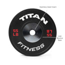 Scratch and Dent - 55 LB Single Elite Black Bumper Plate - FINAL SALE