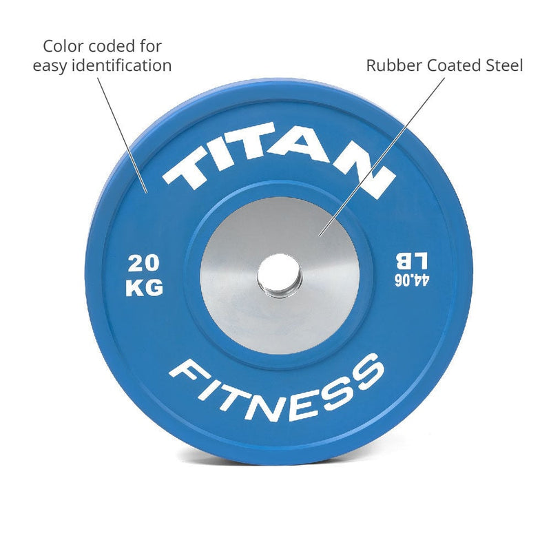 Scratch and Dent - Elite Olympic Bumper Plates | Color | 20 KG Single - FINAL SALE