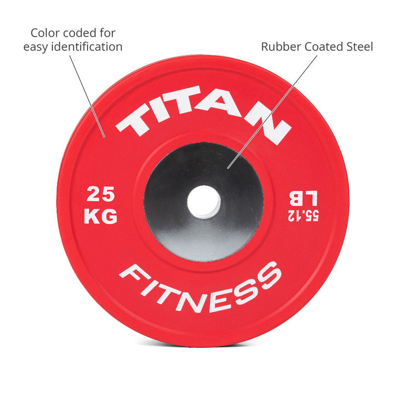 25 KG Single Elite Color Olympic Bumper Plate