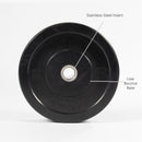 Scratch and Dent - Olympic Rubber Bumper Plates | Black | 100 LB Single - FINAL SALE