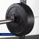 Scratch and Dent - Olympic Rubber Bumper Plates | Black | 100 LB Single - FINAL SALE