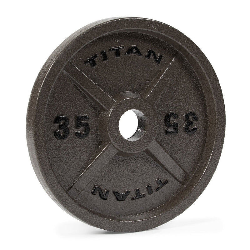 Scratch and Dent - Cast Iron Olympic Weight Plate | 35 LB Single - FINAL SALE