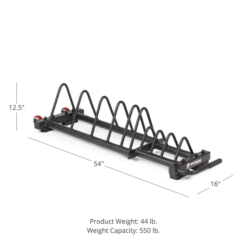 Scratch and Dent - Horizontal Weight Plate Storage w/ Wheels - FINAL SALE