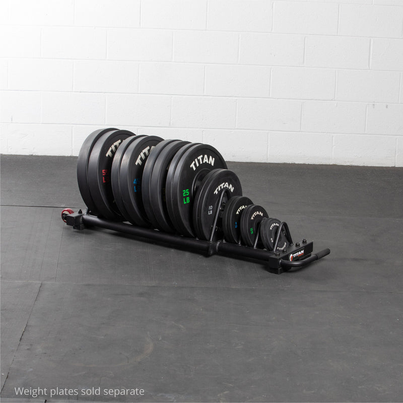 Horizontal Weight Plate Storage With Wheels