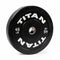 SCRATCH AND DENT - 45 LB Single Economy Black Bumper Plate - FINAL SALE