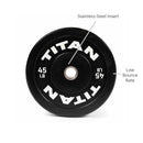 Scratch and Dent - 45 LB Single Economy Black Bumper Plate - FINAL SALE