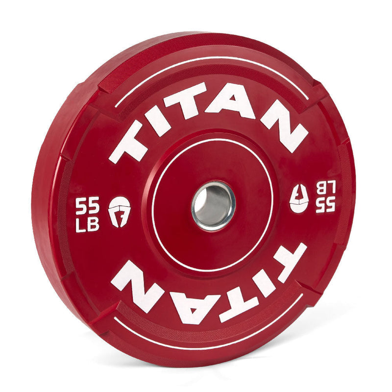 55 LB Single EZ-Grip Color Bumper Plate