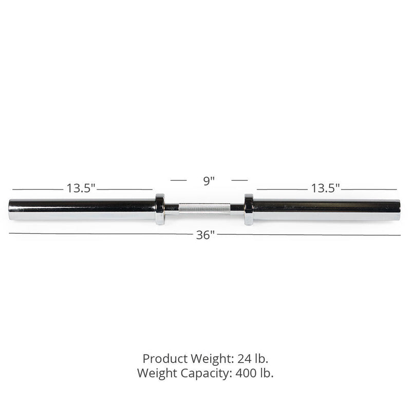 Loadable 36" Olympic Dumbbell Handle - Single