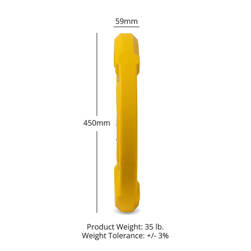 35 LB Single EZ-Grip Elite Urethane Color Plate