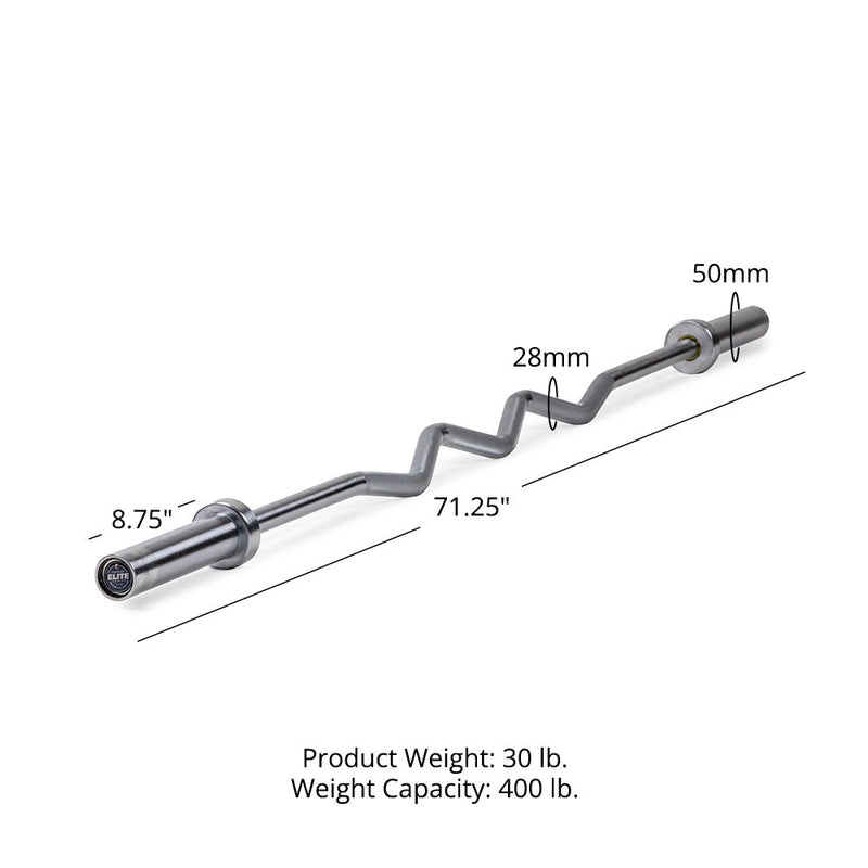 Elite Series Rackable EZ Curl Bar