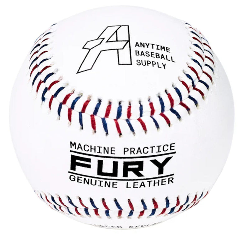 Fury Leather Pitching Machine Baseballs (1 Dozen)