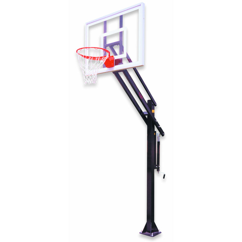 First Team Attack II In Ground Adjustable Basketball System