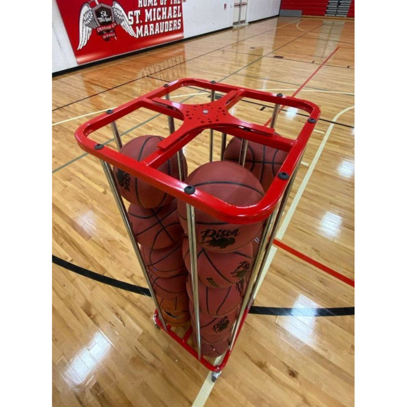 Bison SpaceSaver Lockable Vertical Ball Carts