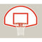 Bison Lifeguard White Aluminum Backboard with Border & Shooter's Square