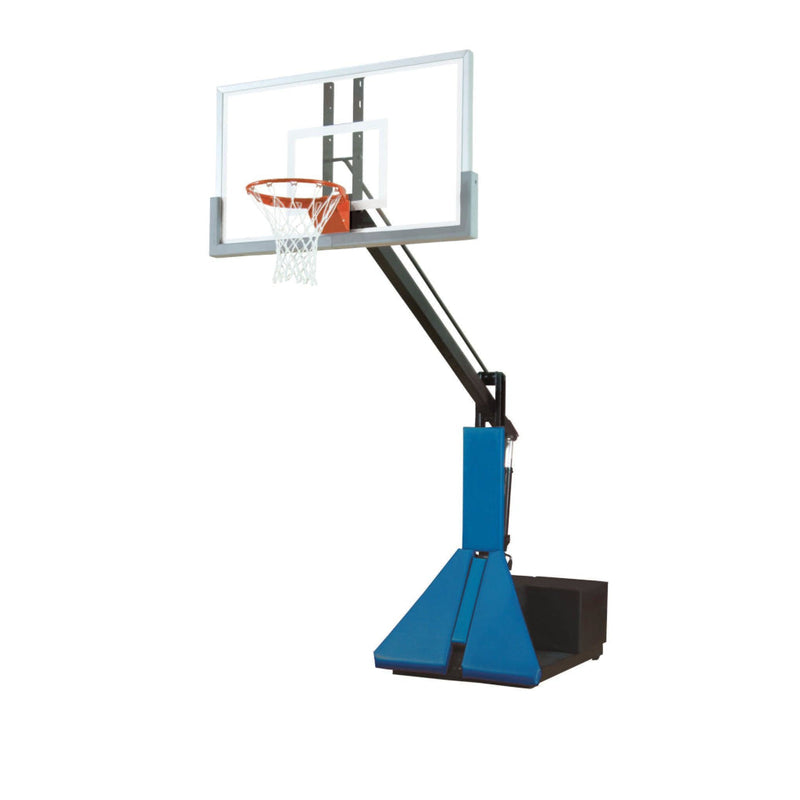 Bison Super Glass Max Portable Adjustable Basketball Hoop System BA853GXL