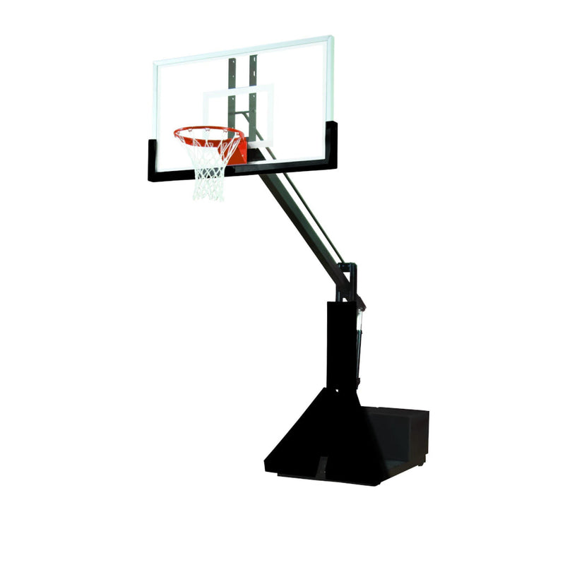 Bison Super Glass Max Portable Adjustable Basketball Hoop System BA853GXL