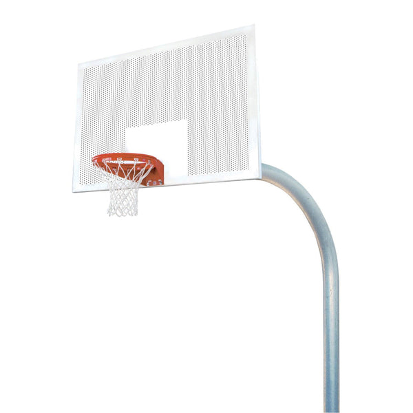 Bison 5-9/16" Mega Duty 42" x 72" Perforated Steel Playground Basketball Hoop System PR79