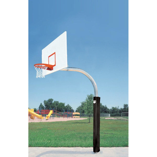 Bison 5-9/16" Mega Duty 42" x 72" Steel Rectangular Playground Basketball Hoop System PR87