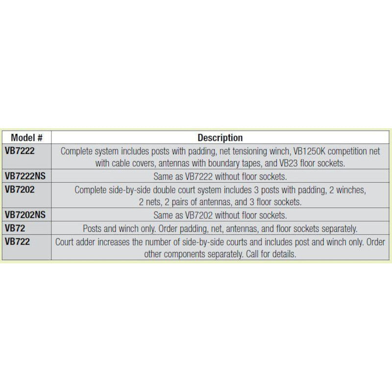 Bison CarbonLite Composite Volleyball Complete System