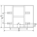 Bison 42" x 54" Glass Conversion Basketball Backboard BA407C