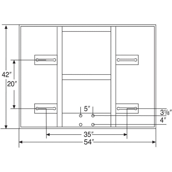 Bison 42" x 54" Glass Conversion Basketball Backboard BA407C