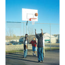 Bison 3-1/2" Rectangle Steel Tough Duty Playground Basketball Hoop System PR31