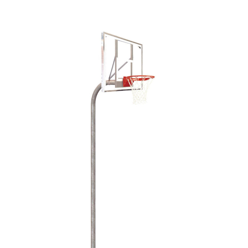 Bison 4-1/2" Heavy Duty Glass Rectangle Playground Basketball Hoop System PR70G