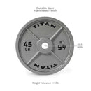 Scratch and Dent - 245 LB Set Cast Iron Olympic Plates - FINAL SALE