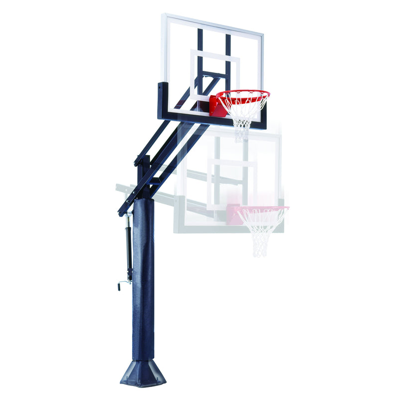 First Team Attack In-Ground Adjustable Basketball Hoop